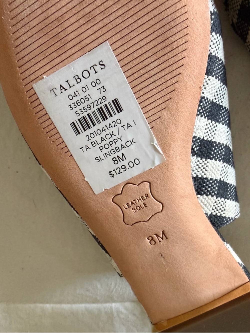 Talbots Poppy Pointed Toe Slingbacks - Picture 7 of 8